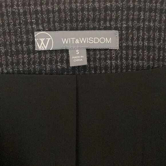 WIT & WISDOM 2 Piece Suit SET Peak Lapel Crop Blazer and Cropped Pants Brown M - Picture 8 of 14